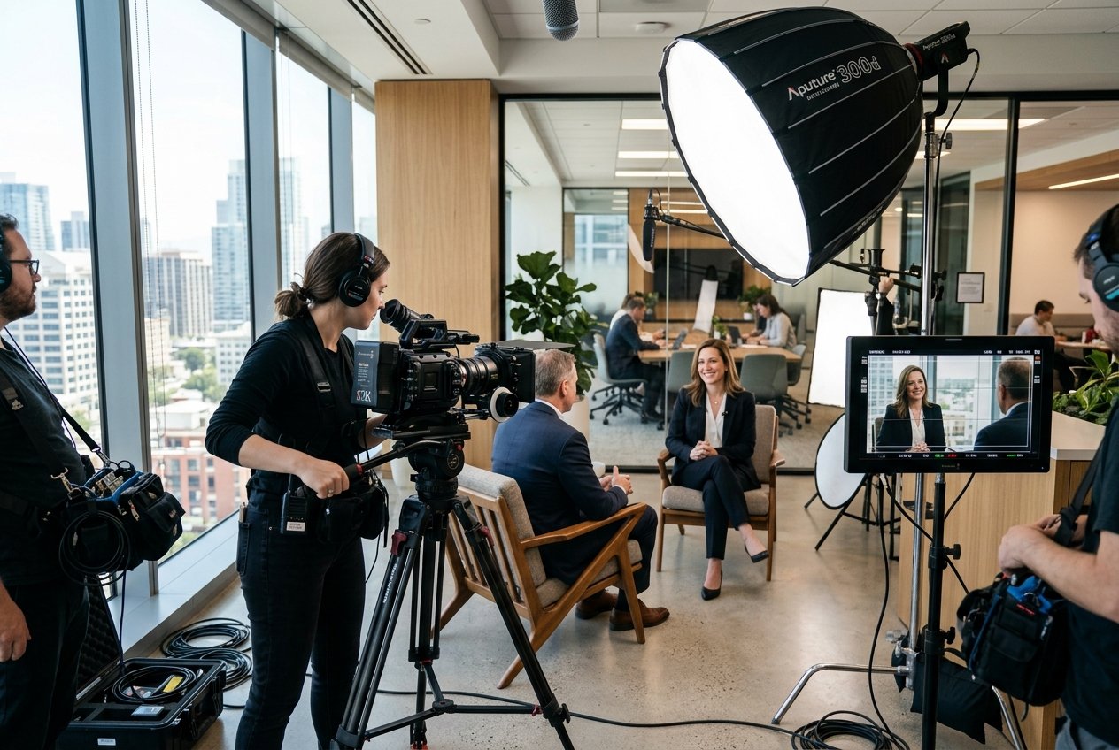 Corporate Video Production Setup